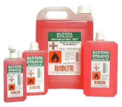Alcool etilico denaturato 90% 250 ml