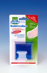 Raddrizza alluce in gel di silicone bianco semitrasparente sagomata per proteggere e riallineare l - alluce evitando lo sfregamento fra il primo e il secondo dito igienepiede 1 pezzo
