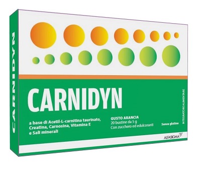 Carnidyn 20 bustine da 5 g gusto arancia