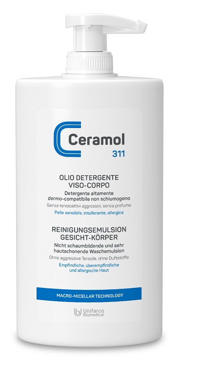 Ceramol 311 olio detergente viso/corpo 400 ml