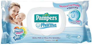 Pampers pharma salviette sens 63 pezzi