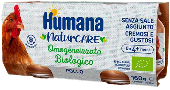 Humana omogeneizzato pollo bio 160 g