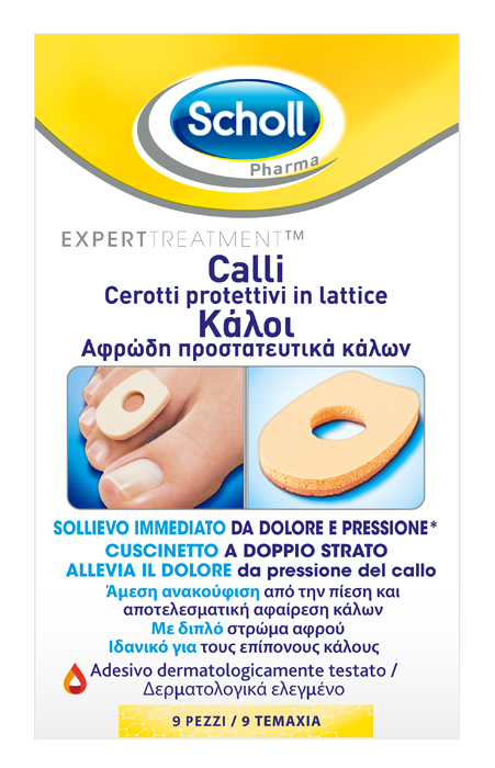Cerotto protettivo per calli scholl in lattice 9 pezzi