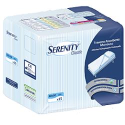 Traversa salvamaterasso per incontinenza serenity classic aloe 60x90cm 15 pezzi farmability