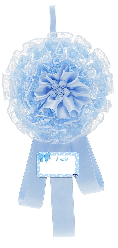 Chicco annuncio nascita fiocco azzurro
