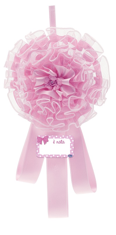 Chicco annuncio nascita fiocco rosa