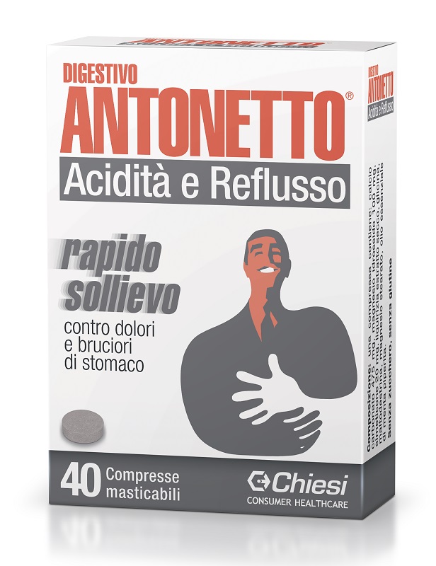 Digestivo antonetto acidita - e reflusso 40 compresse masticabili