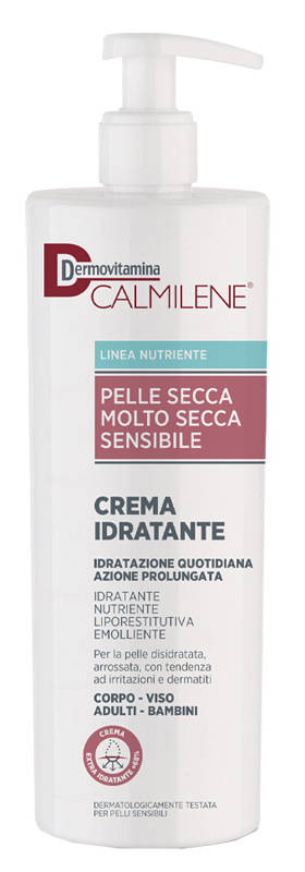 Dermovitamina calmilene crema idratante per pelle secca, molto secca o sensibile 500 ml