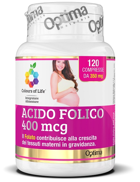 Colours of life acido folico 400 mcg 120 compresse 350 mg