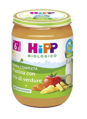 Hipp bio hipp bio pappa pronta past tris di verdure 190 g