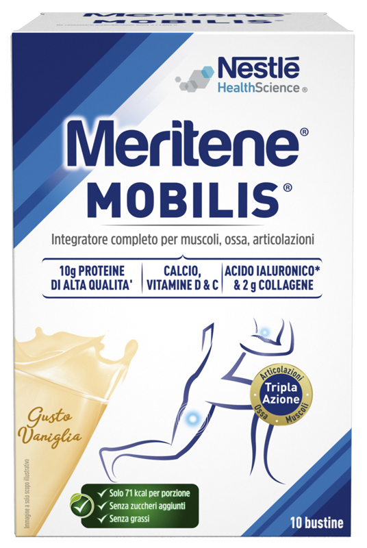 Meritene mobilis gusto vaniglia 10 bustine da 21 g