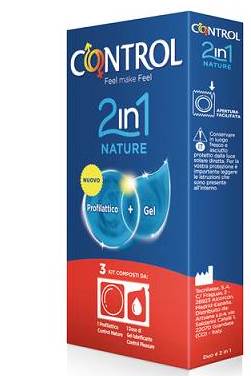 Control 2 in 1 nature + lube nature 3 pezzi