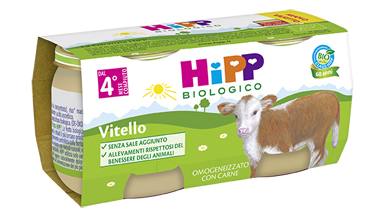 Hipp bio hipp bio omogeneizzato vitello 2x80 g