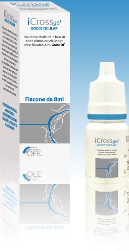Icross gel gocce oculari acido ialuronico cross-linkato 0,4% 8 ml