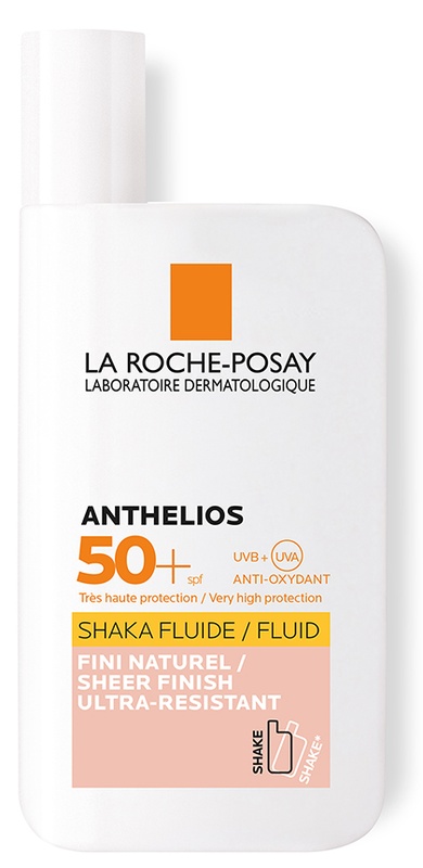 Anthelios fluide spf50+ colorato e con profumo