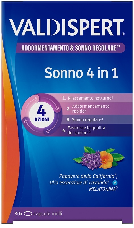 Valdispert sonno 4 in 1 30 capsule molli