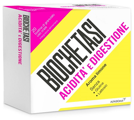 Biochetasi acidita - e digestione 20 buste granulato aroma limone