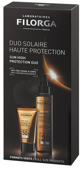 Cofanetto duo uv-bronze uv-bronze face spf50 + uv-bronze body spf30