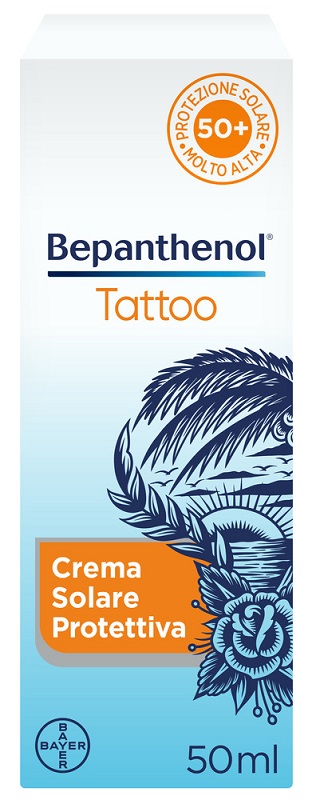 Bepanthenol tattoo crema solare protettiva spf50+ 50 ml