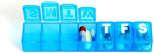 Portapillore set medstimanale meds