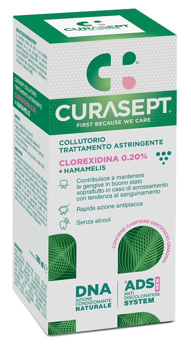 Curasept collutorio ads dna trattamento astringente 200 ml
