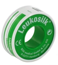 Cerotto in rocchetto leukosilk ipoallergenico bianco 1,25x500 cm