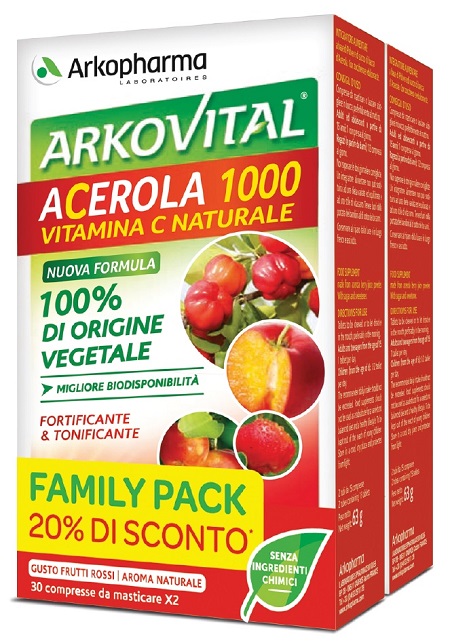 Arkovital acerola 1000 pack family 60 compresse