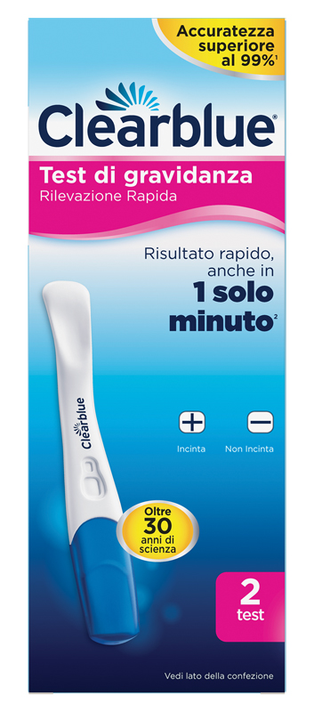 Test di gravidanza clearblue rilevazione rapida 2 pezzi