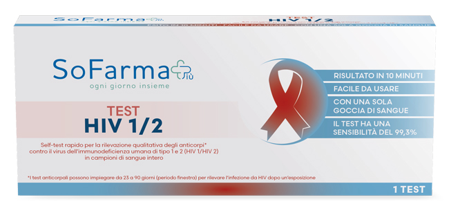 Test autodiagnostico hiv 1/2 sofarmapiu