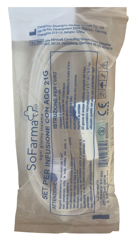 Deflussore con ago gauge 21 sofarmapiu