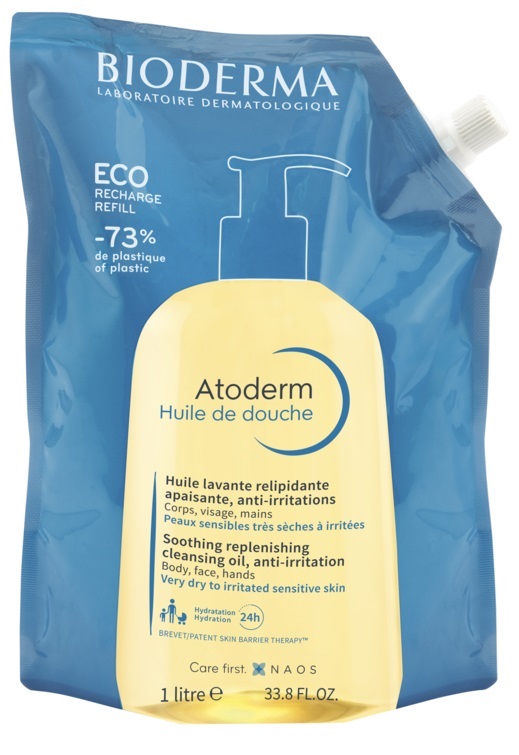 Atoderm huile de douche ecorechange