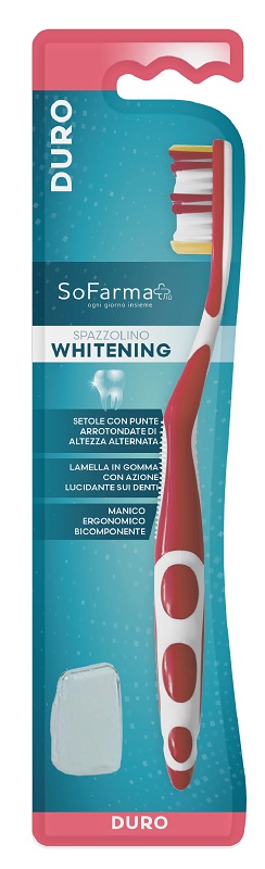 Spazzolino white setole dure sofarmapiu