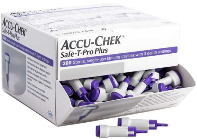 Lancette pungidito accu-chek safe t pro plus pd 200 pezzi