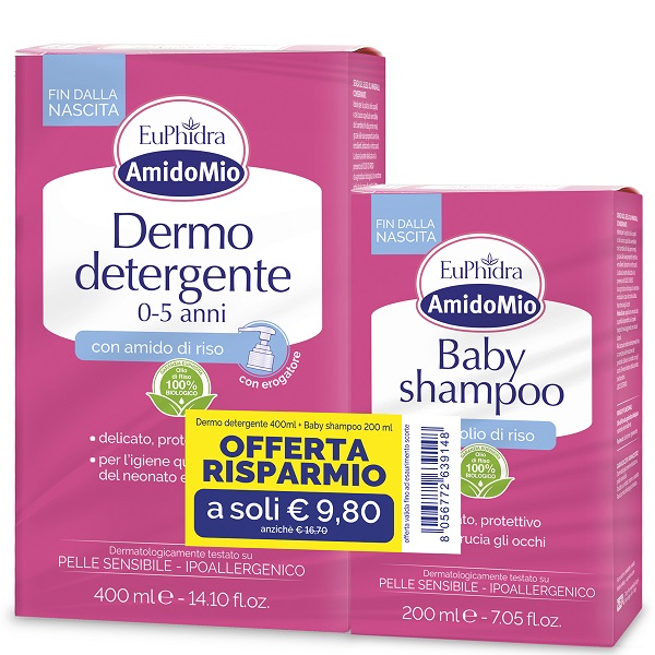Abbinata dermo 0-5 200 ml + baby shampoo 400 ml