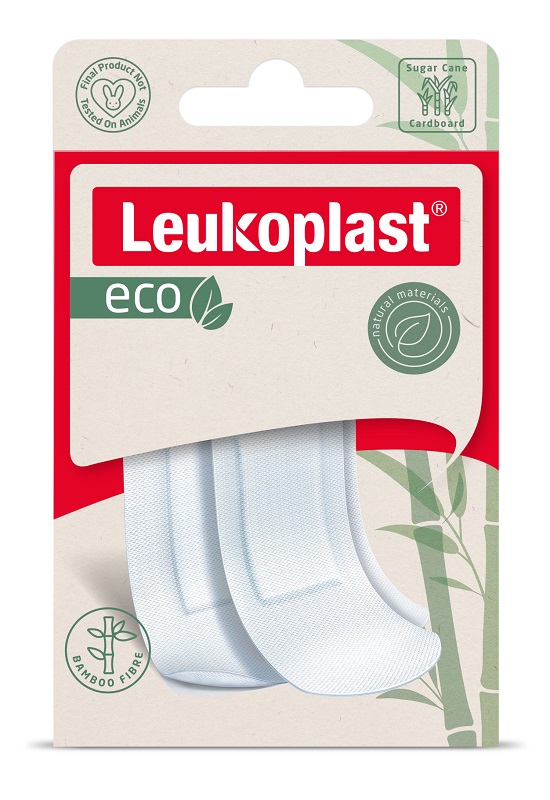Cerotto leukoplast eco strips 20 pezzi assortiti