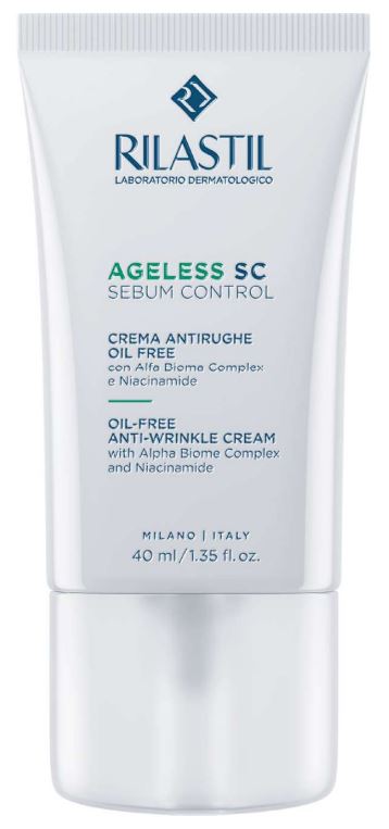 Rilastil ageless sc sebum control crema antirughe oil free 40 ml