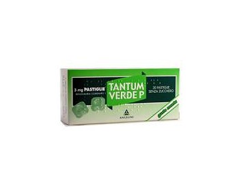 Tantum verde p 3 mg pastiglie gusto menta - 20 pastiglie