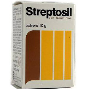 Streptosil con neomicina 99,5% + 0,5% polvere cutanea - 10 g in flacone pe