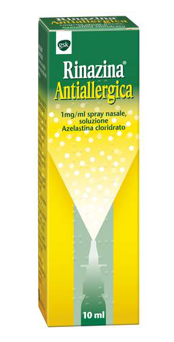 Rinazina antiallergica 1 mg/ml spray nasale, soluzione - flacone con nebulizzatore da 10 ml