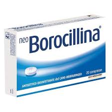 Neo borocillina 1,2 mg + 20 mg pastiglie 20 pastiglie in blister pvc-pe-pvdc/al