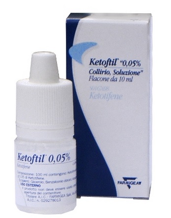 Ketoftil 0,05% collirio, soluzione - flacone da 10 ml