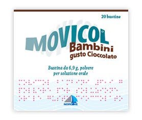 Movicol bambini 6,9 g polvere per soluzione orale gusto cioccolato 20 bustine