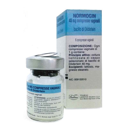 Normogin 40 mg compresse vaginali - 6 compresse vaginali