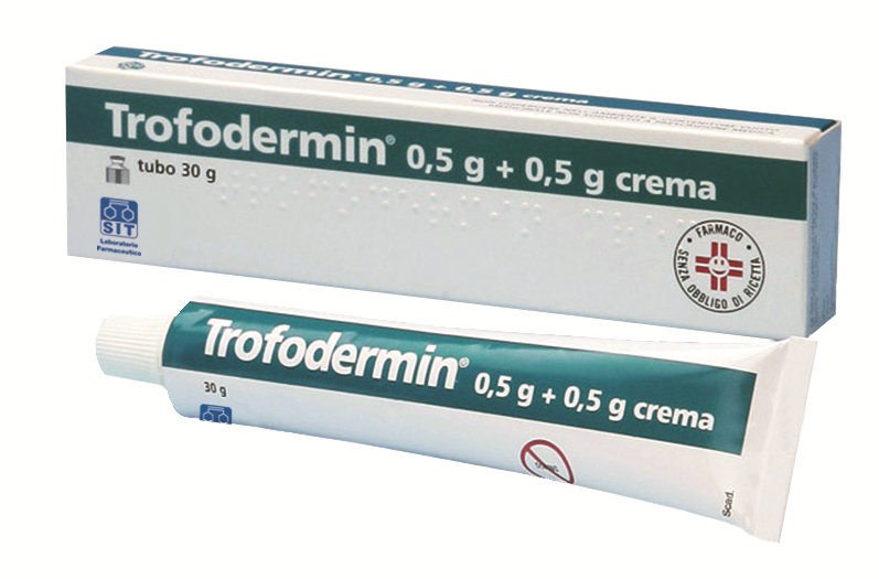Trofodermin 0,5 g + 0,5 g crema - tubo 30 g