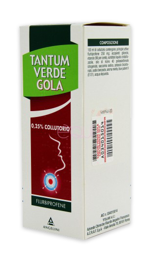 Tantum verde gola 250 mg/100 ml collutorio - flacone da 160 ml