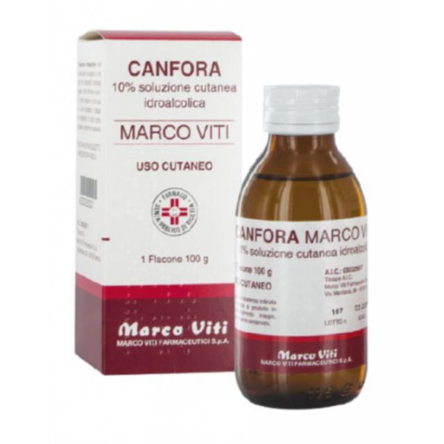 Canfora marco viti 10% soluzione cutanea - 1 flacone 100 g di soluzione idroalcolica