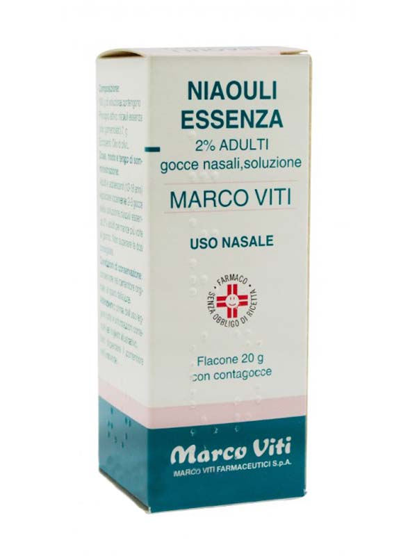 Niaouli essenza marco viti 2% gocce nasali, soluzione - flacone 20 g