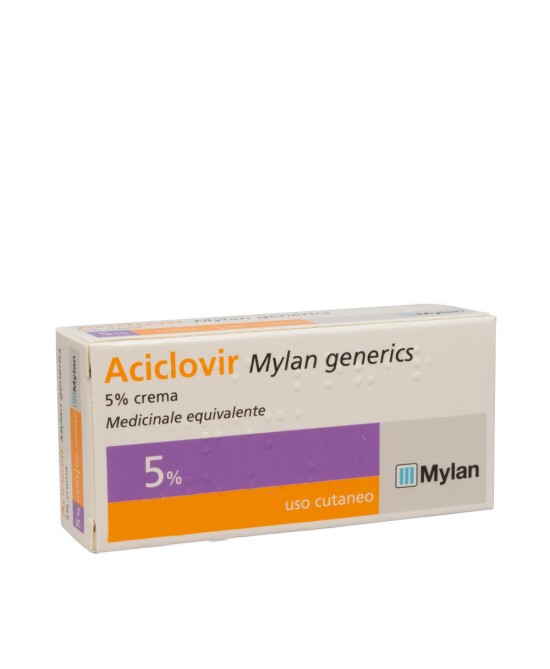 Aciclovir mylan generics 5% crema - tubo 3 g