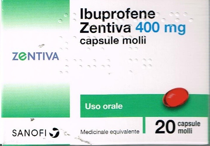 Ibuprofene zentiva 400mg capsule molli, 20 capsule in blister pvc/pvdc/al