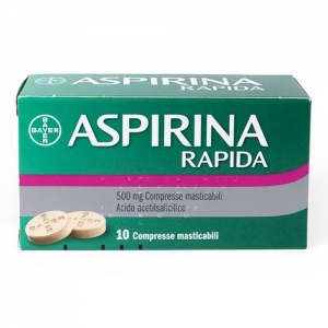 Aspirina rapida 500 mg compresse masticabili 10 compresse